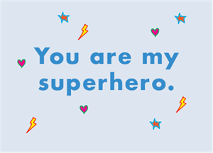 &BOX - KORT - You are my Superhero - Blue